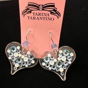 Tarina Tarantino Lucite Heart earrings